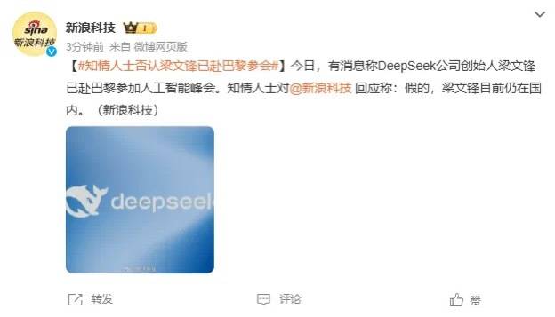DeepSeek梁文锋用黑科技远程参加巴黎AI峰会？假的<strong></p>
<p>币购商城</strong>！