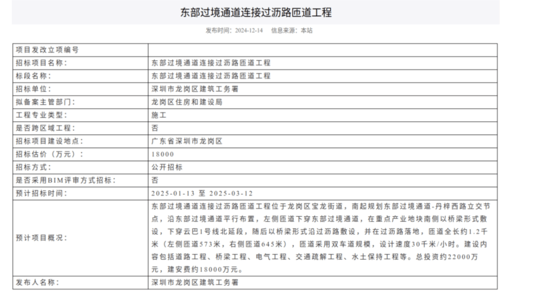 一度被传"烂尾"！盼了15年的深圳东部过境高速<strong></p>
<p>币乘</strong>，终于等来官宣推进
