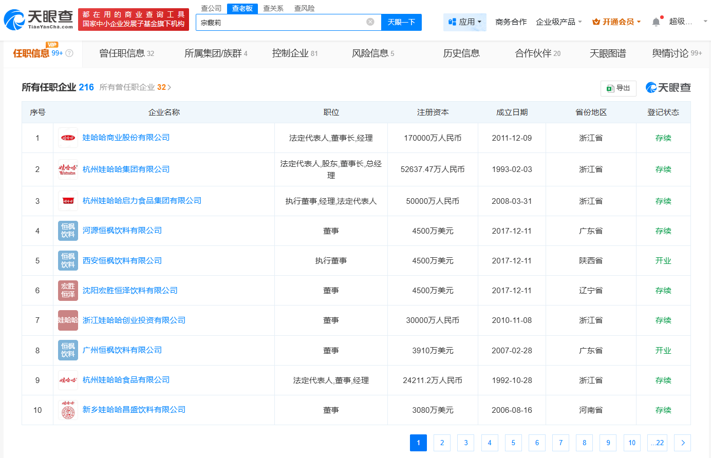 娃哈哈创始人宗庆后的女儿宗馥莉名下多家娃哈哈公司更名为宏胜<strong></p>
<p>帮呗币</strong>！被三名自称“同父异母弟妹”在香港法庭起诉