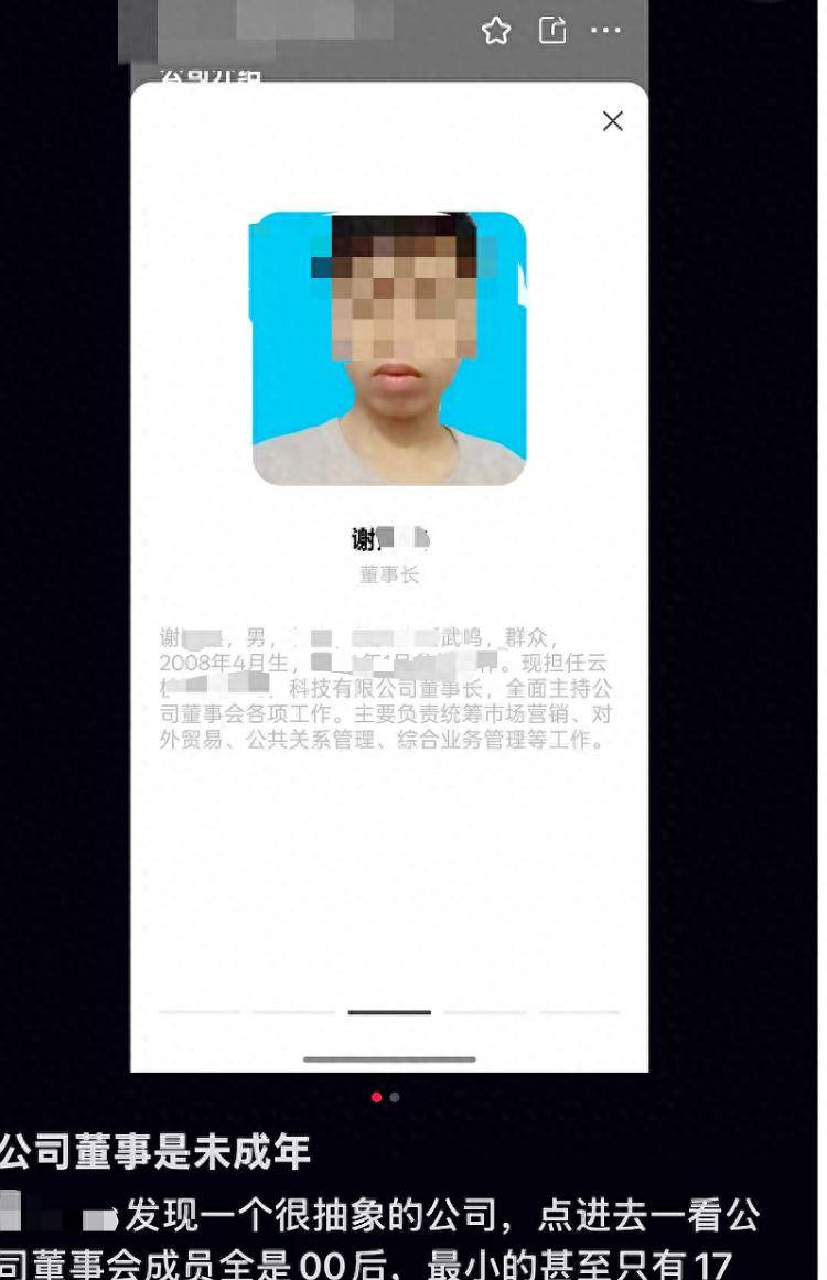 南宁一公司董事长系17岁未成年人？当事人回应：本人系中职生<strong></p>
<p>狗年币预约</strong>，为参加创新大赛注册公司