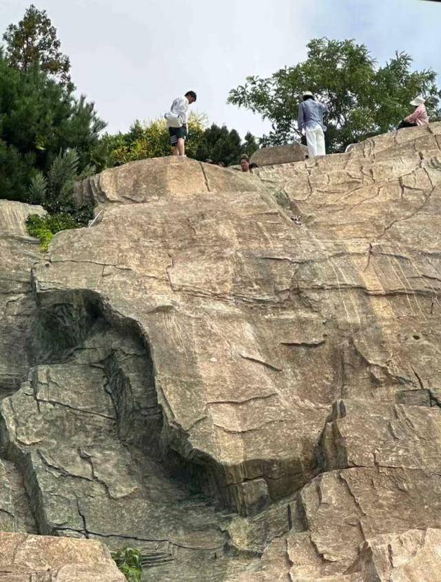 大连一跨海大桥观景台有游客翻栏杆踩空心造景石拍照<strong></p>
<p>维特币</strong>，当地回应