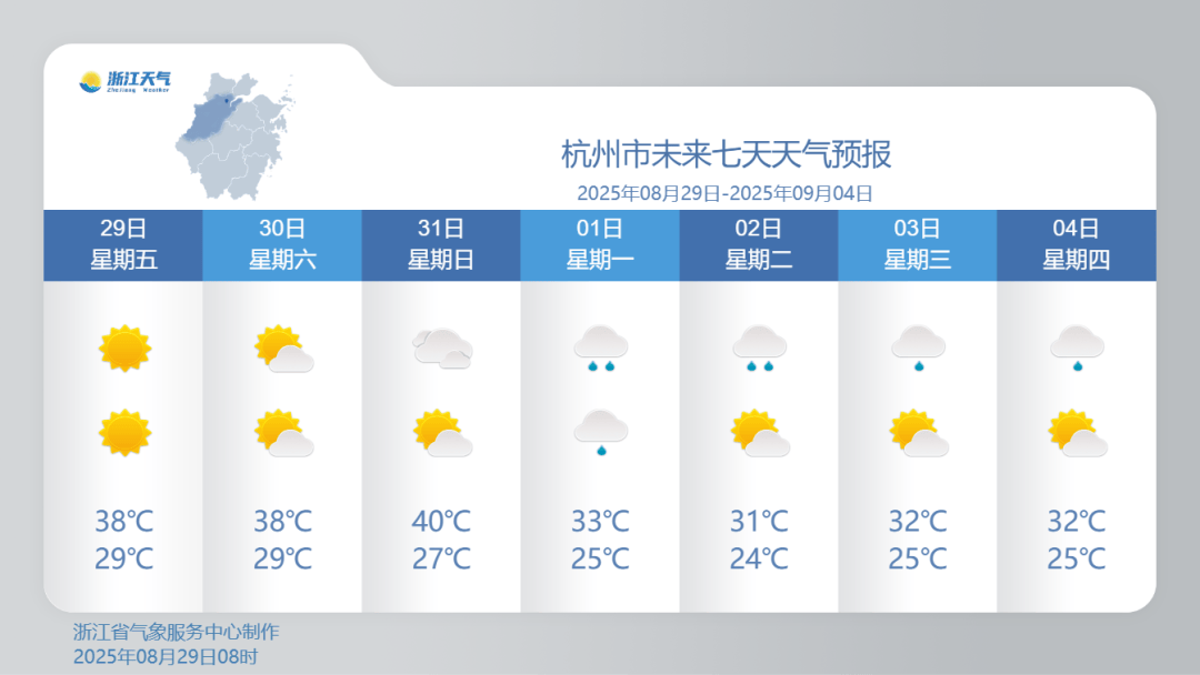 浙江降温时间定了<strong></p>
<p>屎币</strong>！最高仅31℃