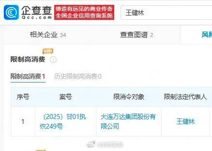 王健林被限制高消费<strong></p>
<p>淘币时代</strong>,此前万达集团被强制执行超4亿元