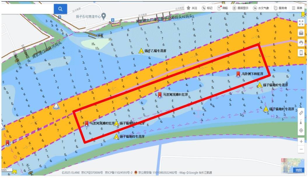 长江南京段水深异常<strong></p>
<p>罄币</strong>，江苏海事部门发布提醒