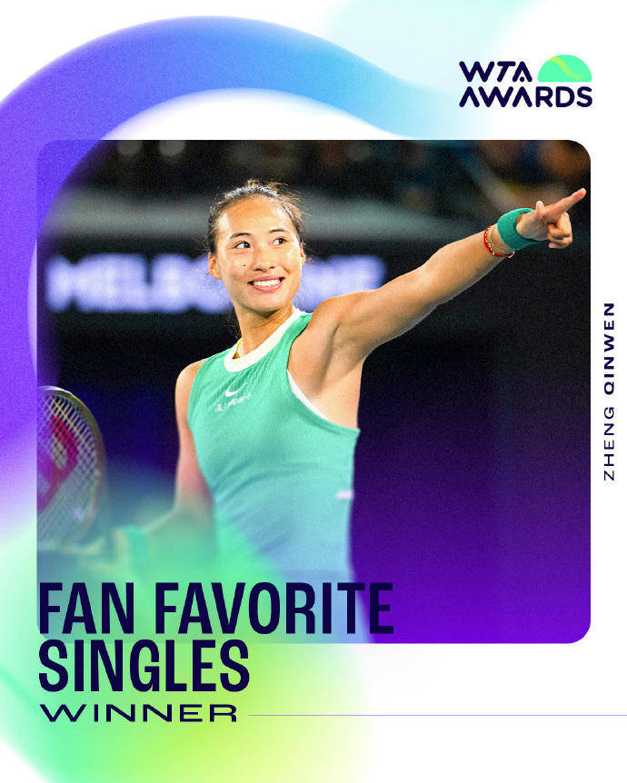 蝉联人气女王<strong></p>
<p>csc币</strong>！郑钦文再次当选WTA最受欢迎单打球员
